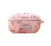 AOLABOKY Headphone Case for Sony WF-1000XM5 (2023 Version) Soft Fruit Drink Case Glass Wireless Stickers for Sony wf-1000xm5 with Hook (Peach )