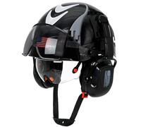 Aolamegs Safe Hard Hat with Double Visor and Hearing Protection, OSHA Approved Construction, Hard Hats with Visor, Sunglasses, Earmuffs for Men, Vented Forestry, Chainsaw