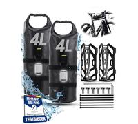Aolawco 2 Sets Bicycle Fork Bags, 4L + 4L Bicycle Bag Front Wheel with Versatile Holder, 100% Waterproof Bicycle Bag Fork for MTB, Road Bikes