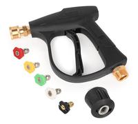 Aolawco High Pressure Washer Gun with M22 14MM Fitting Hose Connector and 5 Nozzles, 1/4'' Quick Connector & Adapter Car Wash Gun 4350PSI for Karcher K1-K7