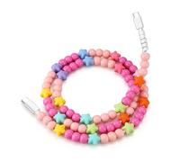 Aolcev USB C to USB C Cable 1M [MFi Certified] 66W 3A Fast Charging Beaded Phone Charger Cord Type C Cable Cute Star Stylish Decoration Beaded Charging for iPhone 17 Pro Max, Samsung S25 iPad Airpod