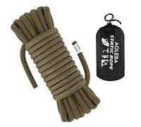 AOLEBA 10.5 mm Static Climbing Rope 10M(32ft) 20M(64ft) 30M(96ft) 50M(160ft) 70M(230ft) Outdoor Rock Climbing Ropes, Escape Rope Ice Climbing Equipment Fire Rescue Parachute Rope