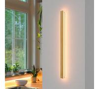 AOLED LED Wall Lamp Indoor Bamboo Wood Wall Light 3000k Hallway Lamp Bedroom Lamp, Living Room Lamp 31W 100cm Wall Lighting for Balcony Stairwell Living Room Children's Room Bedroom