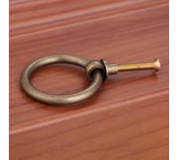 Aoleegatt 1Pc 40mm/50mm Vintage Jewelry Boxes Ring Knobs Furniture Cabinet Drawer Cupboard Wardrobe Door Pulls Handle Brass/Antique Bronze(40mm B)