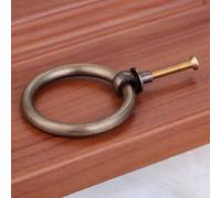 Aoleegatt 1Pc 40mm/50mm Vintage Jewelry Boxes Ring Knobs Furniture Cabinet Drawer Cupboard Wardrobe Door Pulls Handle Brass/Antique Bronze(50mm D)