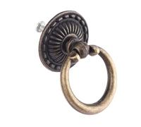 Aoleegatt 1Pc 46 * 32mm Antique Bronze Furniture Handle Kitchen Door Drawer Cupboard Cabinet Knobs & Handles Jewelry Wood Box Ring Pull Knob