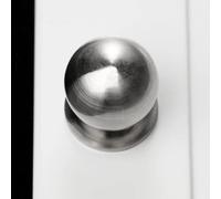 Aoleegatt 1Pc Aluminium Alloy Simple Round Ball Door Handles Furniture Kitchen Cabinet Knobs Wardrobe Cupboard Dresser Drawer Pulls Handle(Brushed)