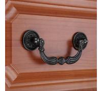 Aoleegatt 1pc Black Vintage Door Handles Antique Knobs and Handles for Kitchen Cabinets Cupboard Handles Closet Handle Furniture Hardware(B)