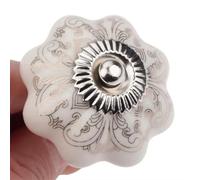 Aoleegatt 1Pc European Pumpkins Shaped Ceramic Cabinet Pulls Knob Furniture Knobs and Handles Cupboard Drawer Wardrobe Door Handle 40x25mm(B)