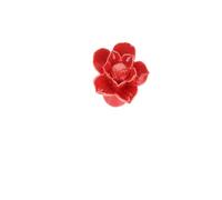 Aoleegatt 1Pc Retro Lotus Flower Furniture Door Pulls Handle Ceramic+Zinc Alloy Child Room Cupboard Drawer Kitchen Cabinet Knobs & Handles(A)