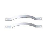 Aoleegatt 2Pcs 115mm Long Furniture Handles for Cupboard Jewelry Box Wardrobe Cabinet Drawer Door Pull Handle Knob W/Screw Home Decorative(White)