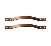 Aoleegatt 2Pcs 115mm Long Furniture Handles for Cupboard Jewelry Box Wardrobe Cabinet Drawer Door Pull Handle Knob W/Screw Home Decorative(Brown)