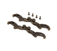 Aoleegatt 2Pcs 45/65/75mm Jewelry Wooden Box Pulls Handles Vintage Furniture Handles Drawer Cabinet Handles Knob Hardware with Screws(75mm)