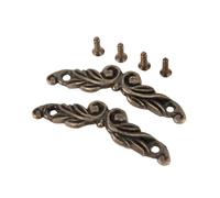 Aoleegatt 2Pcs 45/65/75mm Jewelry Wooden Box Pulls Handles Vintage Furniture Handles Drawer Cabinet Handles Knob Hardware with Screws(45mm)