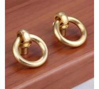 Aoleegatt 2Pcs Antique Drawer Cabinet Door Kitchen Pull Handle Knob Vintage Brass Jewelry Box Ring Knobs Furniture Hardware 20/25/30/35mm(20mm A)