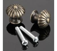 Aoleegatt 2Pcs Decorative Mini Jewelry Box Drawer Cabinet Door Pull Knob Furniture Round Cupboard Handle Furniture Fittings with Screws