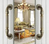 Aoleegatt 350mm European Zinc Alloy Bronze Pull Handle Villa Archaize Outdoor Wooden Door Sliding Glass Furniture Steel Door Handles