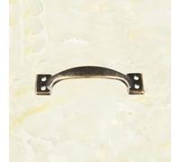 Aoleegatt 4 inch Black Bow Type Old Iron Handle Painted Wooden Door Drawer Door Handle(Antique Brass-10pcs)