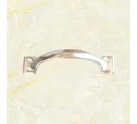 Aoleegatt 4 inch Black Bow Type Old Iron Handle Painted Wooden Door Drawer Door Handle(Silver-10pcs)