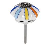 Aoleegatt 40mm Ceramic Door Drawer Handles Pumpkins Knobs European Colorful Cabinet Cupboard Dresser Handles Pull Knobs Furniture Hardware(D)