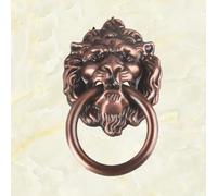 Aoleegatt 447 Antique Brushed Lion Head Cabinet Wardrobe Door Handle Home Improvement Hardware Handle(2)