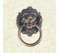 Aoleegatt 447 Antique Brushed Lion Head Cabinet Wardrobe Door Handle Home Improvement Hardware Handle(1)