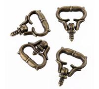 Aoleegatt 4Pcs Vintage Screw Thread Mini Drawer Pull Handles Furniture Drawer Cabinet Knobs and Handles ini Jewelry Box Door Pull Knob