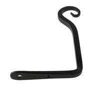 Aoleegatt 5.67-Inch Simple Wall Wrought Iron Bending Forming Coat Hook Flower Basket Hook self-Tapping Screw Fixing S Type(2)