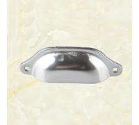 Aoleegatt 98MM Long Antique Cabinet Retro Shell Handle Iron Drawer Wardrobe Cabinet Handle(Silver-10pcs)