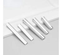 Aoleegatt Aluminum Small Drawer Pulls ModernCabinet Handle Minimalist Wardrobe Black Silver Door Handle Hardware(192mm)