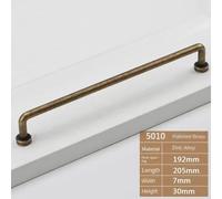 Aoleegatt American Retro Vintage Vintage Pull Wardrobe Drawer Antique Copper Wardrobe Handle European Cabinet Door Cabinet Handle(A-Brass-192mm)