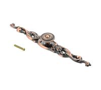 Aoleegatt Antique Bronze Furniture Handle Kitchen Cabinet Drawer Knobs and Handles Dresser Cupboard Wardrobe Pulls for Wooden Box Jewelry(red Bronze 190mm)