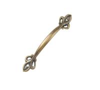 Aoleegatt Antique Retro Strip Wooden Box, Drawer, Wardrobe, Jewelry Box, Medicine Cabinet Handle, zinc Alloy Bridge Printing, Surface Deco(B-473-3)