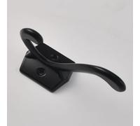 Aoleegatt Antique Retro zinc Alloy Cloakroom Clothing Fitting Room Bathroom Single Wall Hook(Black)