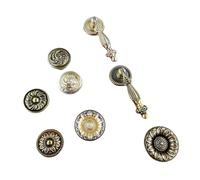 Aoleegatt Antique Silver Knobs for Furniture Hardware Handle Kitchen Cabinets Door Drawer Vintage Handle Wardrobe Cupboard Dresser Pulls(A2)