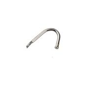 Aoleegatt Antique Wrought Iron Single Door Modern Simple Hardware Hanger Creative Hook Wall Single Hook Wire(616-5-10pcs)