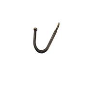 Aoleegatt Antique Wrought Iron Single Door Modern Simple Hardware Hanger Creative Hook Wall Single Hook Wire(615-2-10pcs)