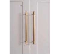 Aoleegatt Brass Cabinet Pulls Brushed Ribbed Kitchen Cabinet Handles Furniture Wardrobe Drawer Knob 500mm Length Handle 20 Inch(901-224-TBS)