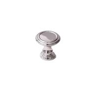 Aoleegatt Brass Cabinets Handle Chrome Plating Silver Door Wardrobe Drawer Knob Copper Kitchen Cabinet Pulls Furniture Hardware(Knob-32mm)