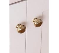 Aoleegatt Brass Furniture Handles PVD Gold Kitchen Cabinet Pulls Solid Copper Wardrobe Dresser Drawer Knobs(Knob-30mm)