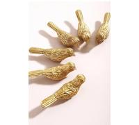 Aoleegatt Brass Personality Bird Dresser Handle Pastoral Style Creative Gold Handle Bedroom Wardrobe Children's Room Drawer Bar Knobs(Sparrow)