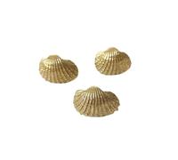 Aoleegatt Brass Shell Shape Handle Nordic Light Cabinet Door Knobs Gold Cupboard Handles Drawer Pulls Decor Furniture Handles(1pc)