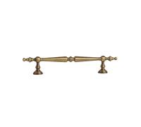 Aoleegatt Brass Vintage Furniture Handle Bronze Wardrobe Door Drawer Knob Cabinet Antique Round Turret Copper Pulls(Pitch-Row-128mm)