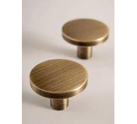 Aoleegatt Bronze Brass Handle for Furniture Wardrobe Door Drawer Knob Kitchen Cabinet Pull Modern Minimalist Antique Cabinet Long Handle(Knob-29mm)