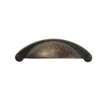 Aoleegatt Chinese American Drawer European Shell Black semi-Round Chinese Retro Handle Accessories Handle(B-430-1)