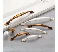Aoleegatt Chinese Antique Wardrobe Door Handles Retro Chinese Coffee Color Cabinet Drawers Cabinet Doors Zinc Alloy Handles(3022-S-Gold Silver)