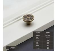 Aoleegatt Chinese Bronze Cabinet Door Handle Cabinet Drawer Wardrobe Door Sliding Door Single Hole(A-Single)