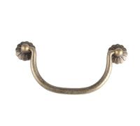 Aoleegatt Chinese Cabinet Door Handle Bronze Cabinet Wardrobe Door Handle Antique Copper Shoe Cabinet Drawer Handle(Antique Brass)