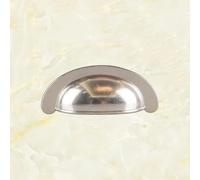 Aoleegatt Chinese Home Improvement Drawer Shell zinc Alloy Silver Retro semicircular Handle Accessories(Silver)
