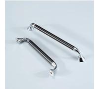 Aoleegatt Chrome Black/Sliver Cabinet Pulls Handle Modern Simple Furniture Knobs and Handles Light Door Knobs Hardware(3710-160-ChromeBlack)